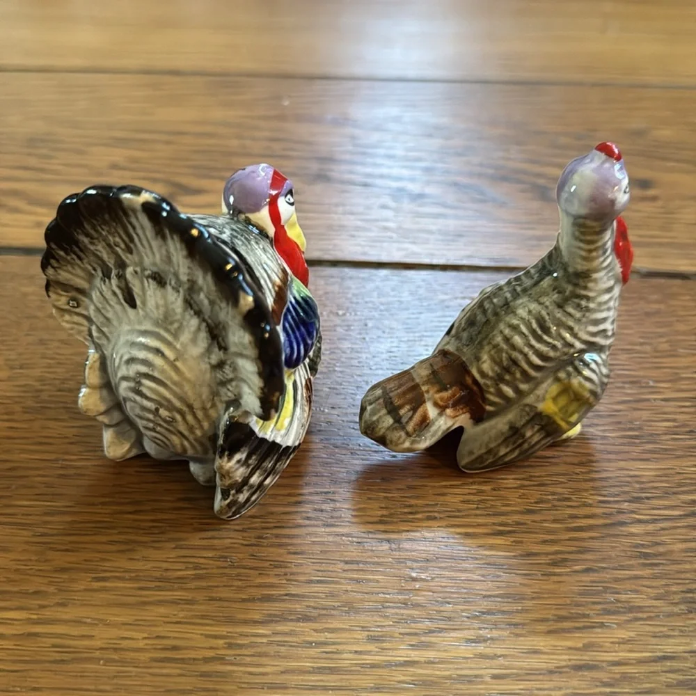 Salt & Pepper Shaker Bundle Turkey Baseball Swans Collectables‎ Vintage Japan